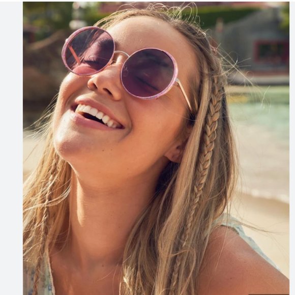 NWT LoveShackFancy Hawkins 58MM Round Sunglasses main image 5